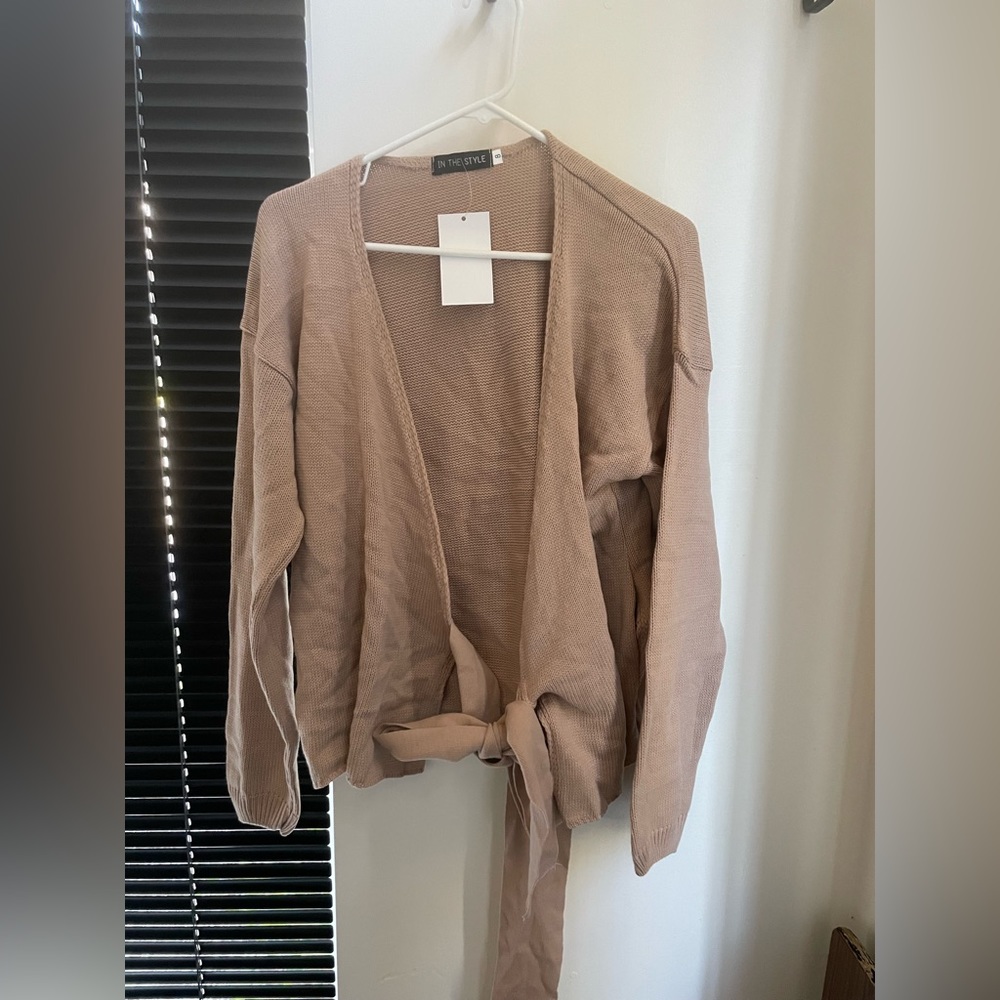 Knitted wrap top from ASOS. Size 4.